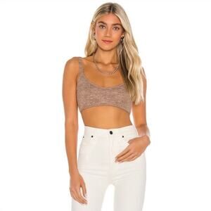 Lovers + Friends Kamile Knit Bra in Light Taupe Size Medium